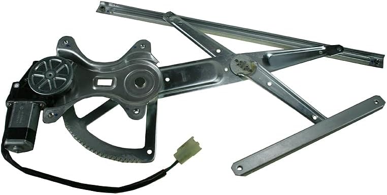 TRQ Front Left Power Window Regulator & Motor Assembly Drivers Side Compatible with 2003-2008 Pontiac Vibe GM1350158 GM1350183 - Image 1